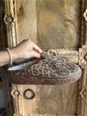 Lucky Brand Leopard Print Faux-Fur Lined Platform Mule - Brown/Black